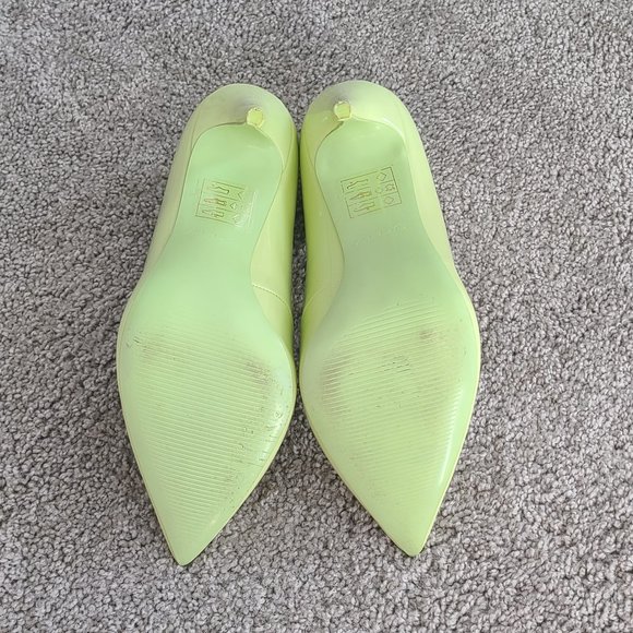 Aldo Stessy_-47 Women's Size 7 Spring Green Patent Stiletto Pumps - Picture 4 of 4